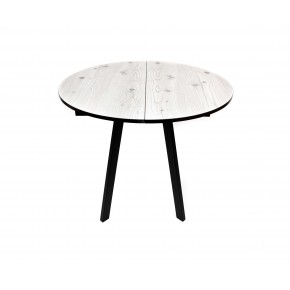 Стол ВВР Элип-2 Бискайская сосна/черный профиль, пластик